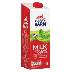 Γάλα Πλήρες Μακράς Διαρκείας HAPPY BARN 3,5% UHT 1lt