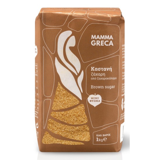 Καστανή Ζάχαρη Mamma Greka 1kg
