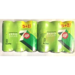 Αναψυκτικό 7UP χωρίς ζάχαρι,330ml,  συσκ. 24 τεμ.