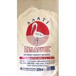 Αλάτι θαλασσινό Πελαργός,  σακί 25Kg