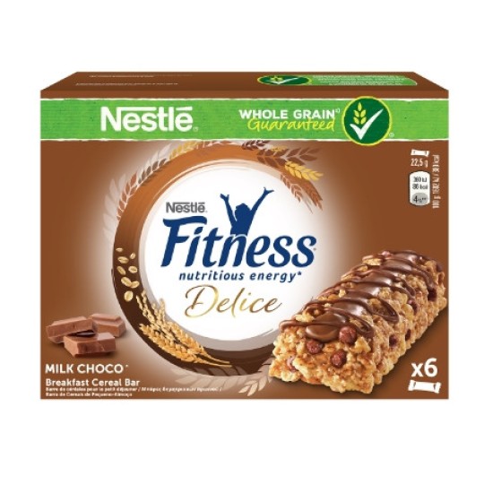 Nestle fitness δημητριακά 6Χ22,5 gr με σοκολατα γαλακτος