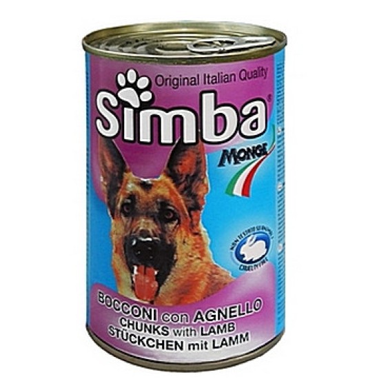 Simba, κονσέρβα σκύλου με αρνί, 415γρ