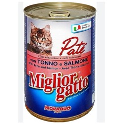 Migliori, πατέ γάτας, τόνος/σολωμός, 400gr