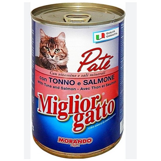 Migliori, πατέ γάτας, τόνος/σολωμός, 400gr