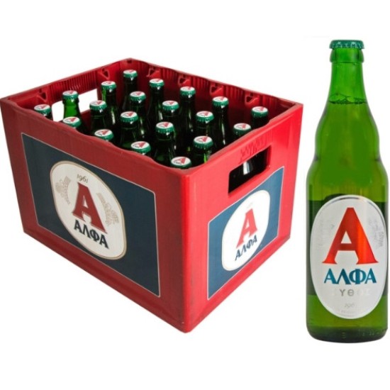Μπύρα Αλφα φιάλη,  με θαλασσινό αλάτι, 500ml