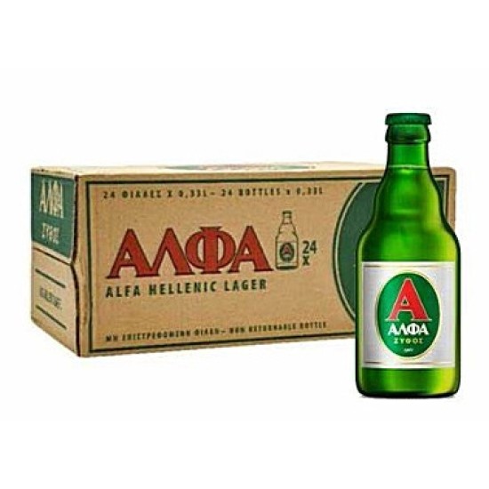 Μπύρα Αλφα ρετρό, φιάλη 330ml