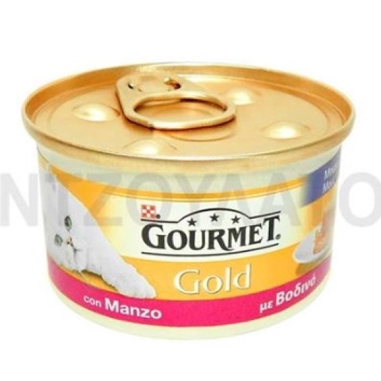 Gourmet Κονσέρβα γάτας 85gr Gold Μους Βοδινό