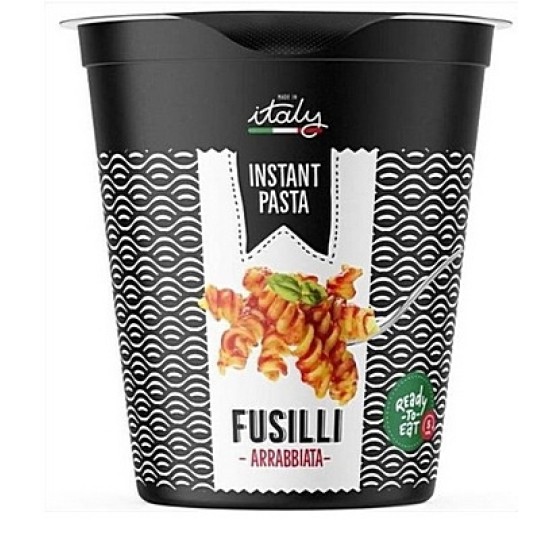 Ετοιμο γεύμα, instant pasta, 70gr Fusilli με σαλτσα ARRABBIATA