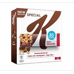 Kelloggs μπάρες δημητριακών 6Χ22γρ, special dark chocolate