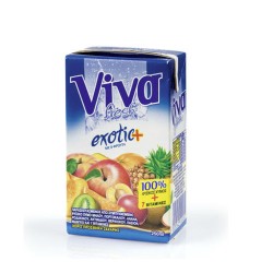 Φυσικός Χυμός Exotic με 8 φρουτα  VIVA 250ml